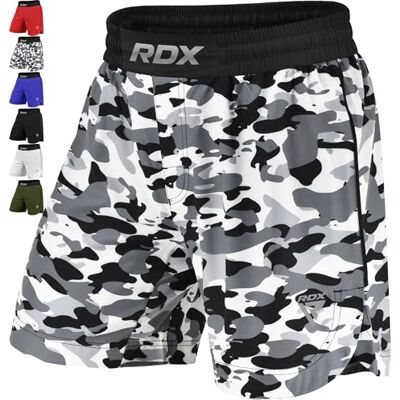 RDX MMA Calções para treino e Kickboxing, curtos, para artes marciais, Grappling, Sparring, boxe, Cage Fight Shorts para BJJ, Muay Thai, ginásio fitness e desportos de combate RDX MMA Calções para treino e Kickboxing, curtos, para artes marciais, Grappling, Sparring, boxe, Cage Fight Shorts para BJJ, Muay Thai, ginásio fitness e desportos de combate