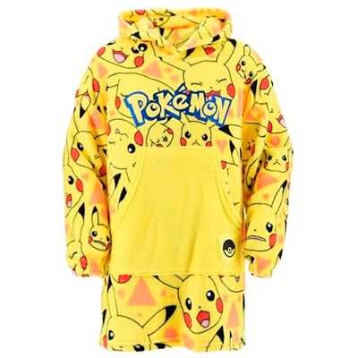 Pokémon Pokemon Camisola para criança, manta com capuz para criança, design Pikachu camisola manta polar macia, tamanhos 10 a 16 anos Pokémon Pokemon Camisola para criança, manta com capuz para criança, design Pikachu camisola manta polar macia, tamanhos 10 a 16 anos