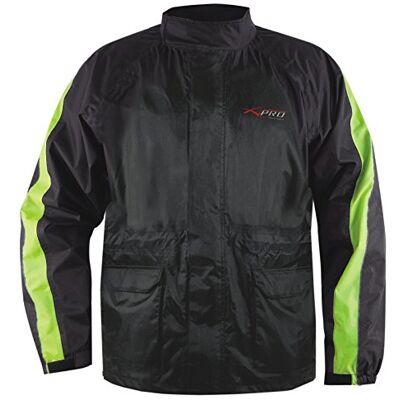 A-pro À prova de água da chuvaMoto fato casaco impermeável com capuz Fluo 3XL A-pro À prova de água da chuvaMoto fato casaco impermeável com capuz Fluo 3XL