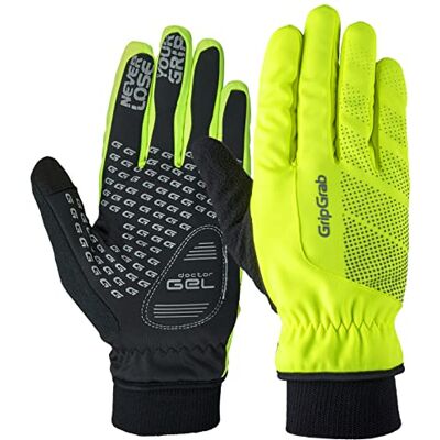 GripGrab Luvas de ciclismo passeio corta-vento térmicas de inverno acolchoadas com forro polar luvas inverno ciclismo GripGrab Luvas de ciclismo passeio corta-vento térmicas de inverno acolchoadas com forro polar luvas inverno ciclismo