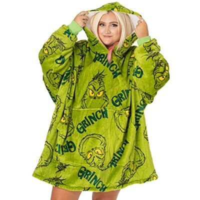 The Grinch O Grinch de grandes dimensões camisola com capuz para camisola com capuz festiva um tamanho The Grinch O Grinch de grandes dimensões camisola com capuz para camisola com capuz festiva um tamanho