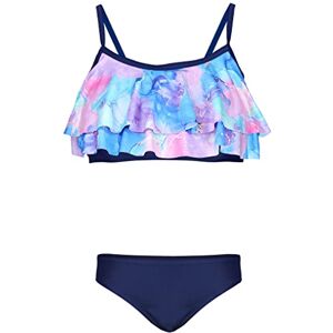 Aquarti Conjunto de biquíni para meninas Bustier biquíni breve fato de banho de duas peças Aquarti Conjunto de biquíni para meninas Bustier biquíni breve fato de banho de duas peças