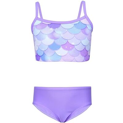Aquarti Conjunto de biquíni para meninas Bustier biquíni breve fato de banho de duas peças Aquarti Conjunto de biquíni para meninas Bustier biquíni breve fato de banho de duas peças
