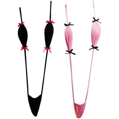 Oludkeph Extreme micro Monokini Swimsuit One Piece Swimwear Lingerie fato de banho de uma só peça mulher, Preto, Rosa, Tamanho único Oludkeph Extreme micro Monokini Swimsuit One Piece Swimwear Lingerie fato de banho de uma só peça mulher, Preto, Rosa, Tamanho único