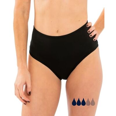 SORIO ® Biquíni menstrual cintura alta para mulher e menina fluxo médio Fato de banho menstrual, absorvente, anti-fugas e antiodor, equivale a 2 3 tampões, confortável e discreto, piscina e praia SORIO ® Biquíni menstrual cintura alta para mulher e menina fluxo médio Fato de banho menstrual, absorvente, anti-fugas e antiodor, equivale a 2 3 tampões, confortável e discreto, piscina e praia