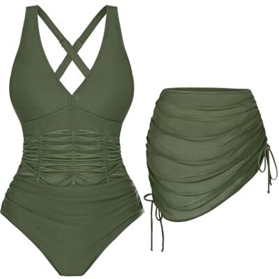 Shengxi Fato de banho de uma mulher com biquíni Cover Up redutores fato de banho de dobras decote em V fatos de banho Push Up fato de banho de uma peça Shengxi Fato de banho de uma mulher com biquíni Cover Up redutores fato de banho de dobras decote em V fatos de banho Push Up fato de banho de uma peça