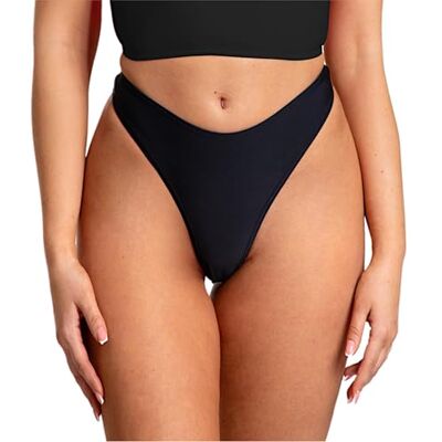 Aquarti Biquíni inferior tanga para mulher, elástica, resistente a raios UV, resistente à água salgada e ao cloro Elástico, Resistente a Rayos UV, Resistente al Agua Salada y al Cloro Aquarti Biquíni inferior tanga para mulher, elástica, resistente a raios UV, resistente à água salgada e ao cloro Elástico, Resistente a Rayos UV, Resistente al Agua Salada y al Cloro