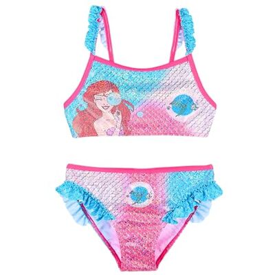 Disney Princesas biquíni para menina, design Ariel fato de banho de duas peças, natação infantil, tamanhos 3 a 6 anos (FR/ES, idade, 3 anos, regular, rosa) Disney Princesas biquíni para menina, design Ariel fato de banho de duas peças, natação infantil, tamanhos 3 a 6 anos (FR/ES, idade, 3 anos, regular, rosa)