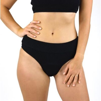 MYLILY Biquíni menstrual canelado, cuecas de biquíni enrugado, fatos de banho menstruais, biquíni e menstruação (S) MYLILY Biquíni menstrual canelado, cuecas de biquíni enrugado, fatos de banho menstruais, biquíni e menstruação (S)