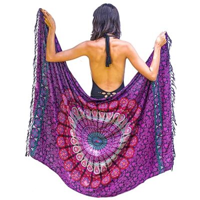 ART Pareo de praia para mulher boho biquíni cover up capa envolvente saia sarongue xaile vestido piscina férias de fato de banho tapeçaria boémia pendurar na parede 180 x 115 cm ART Pareo de praia para mulher boho biquíni cover up capa envolvente saia sarongue xaile vestido piscina férias de fato de banho tapeçaria boémia pendurar na parede 180 x 115 cm