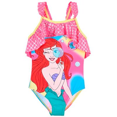 Disney Princesas fato de banho para menina, design Ariel fato de banho uma peça, natação infantil, tamanhos 3 a 6 anos Disney Princesas fato de banho para menina, design Ariel fato de banho uma peça, natação infantil, tamanhos 3 a 6 anos