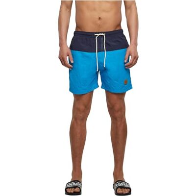 Urban Classics Calções de banho para homem estilo moderno, bermudas curtas, calções de banho para natação de secagem rápida adequados para férias, tamanhos XS-5XL Urban Classics Calções de banho para homem estilo moderno, bermudas curtas, calções de banho para natação de secagem rápida adequados para férias, tamanhos XS-5XL