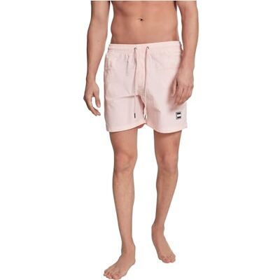 Urban Classics Block Swim Shorts homem fato de banho preto, rosa, L Urban Classics Block Swim Shorts homem fato de banho preto, rosa, L