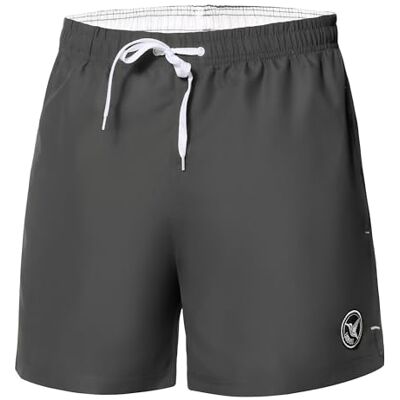 Ladeheid Calções de banho para homem calções desportivos de casa de banho com forro interior de malha, secagem rápida, cintura com cordão e bolsos, confortável para praia, piscina ou ginásio LA40-198 Ladeheid Calções de banho para homem calções desportivos de casa de banho com forro interior de malha, secagem rápida, cintura com cordão e bolsos, confortável para praia, piscina ou ginásio LA40-198