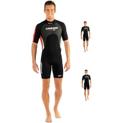 CRESSI Med X Man Shorty Wetsuit preto/vermelho 2,5 mm M/3 CRESSI Med X Man Shorty Wetsuit preto/vermelho 2,5 mm M/3