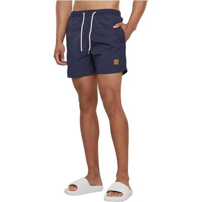 Urban Classics Calções de banho para homem estilo moderno, bermudas curtas, calções de banho para natação de secagem rápida adequados para férias, tamanhos XS-5XL Urban Classics Calções de banho para homem estilo moderno, bermudas curtas, calções de banho para natação de secagem rápida adequados para férias, tamanhos XS-5XL