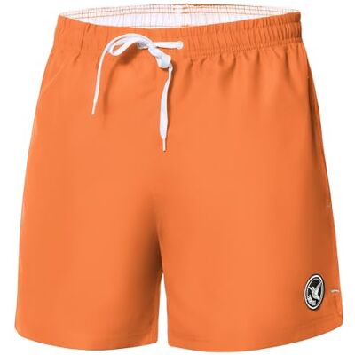 Ladeheid Calções de banho masculinos calções desportivos de natação com forro interior de malha, secagem rápida, cintura com cordão e bolsos, confortáveis para praia, piscina ou ginásio LA40-198 Ladeheid Calções de banho masculinos calções desportivos de natação com forro interior de malha, secagem rápida, cintura com cordão e bolsos, confortáveis para praia, piscina ou ginásio LA40-198