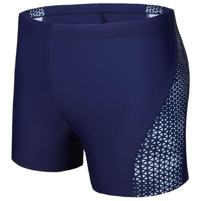 AMZSPORT Fato de banho para homem secagem rápida fatos de banho boxer com cordão AMZSPORT Fato de banho para homem secagem rápida fatos de banho boxer com cordão