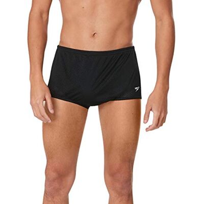 Speedo Fato de banho para homens fato de treino de malha poli Speedo Fato de banho para homens fato de treino de malha poli