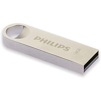 Philips Memória USB de 128 GB USB 2.0 Flash Drive Moon Edition para PC, computador portátil, leitura de até 20 MB/s Philips Memória USB de 128 GB USB 2.0 Flash Drive Moon Edition para PC, computador portátil, leitura de até 20 MB/s