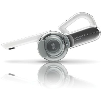 Black & Decker Aspirador de mão sem cabo de 18 V com cabeça pivotante, 8 posições de limpeza, base de carregamento e acessórios, -QW Black & Decker Aspirador de mão sem cabo de 18 V com cabeça pivotante, 8 posições de limpeza, base de carregamento e acessórios, -QW