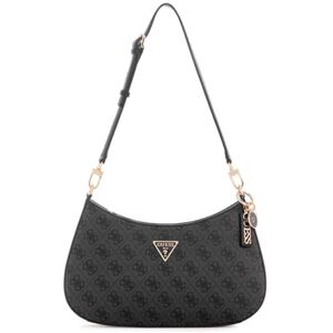 GUESS Noelle II Bolsa de Ombro com Zíper Superior Logo Coal GUESS Noelle II Bolsa de Ombro com Zíper Superior Logo Coal