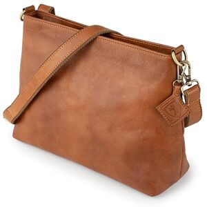 Berliner Bags Bolsa de Ombro Grande de Couro Autêntico para Mulher, Tira-colo com Correia Ajustável e Fecho YKK, Design Elegante e Espaçoso para Uso Diário, Castanho Berliner Bags Bolsa de Ombro Grande de Couro Autêntico para Mulher, Tira-colo com Correia Ajustável e Fecho YKK, Design Elegante e Espaçoso para Uso Diário, Castanho