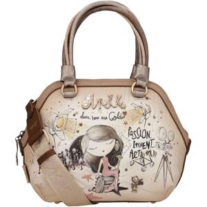 Anekke Mala para mulher mala tipo bowling de poliéster para mulher alça curta, bolsa de ombro e fecho de correr 3 compartimentos acessórios e acessórios para mulher, medidas 32 x 22 x 10 cm Anekke Mala para mulher mala tipo bowling de poliéster para mulher alça curta, bolsa de ombro e fecho de correr 3 compartimentos acessórios e acessórios para mulher, medidas 32 x 22 x 10 cm