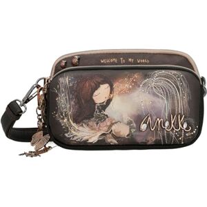 Anekke Bolsa de ombro pequena 2 compartimentos Dreamverse Multi-compartimento Bolsa de ombro Medidas: 20/13/6 cm Acessórios e acessórios para mulher Anekke Bolsa de ombro pequena 2 compartimentos Dreamverse Multi-compartimento Bolsa de ombro Medidas: 20/13/6 cm Acessórios e acessórios para mulher