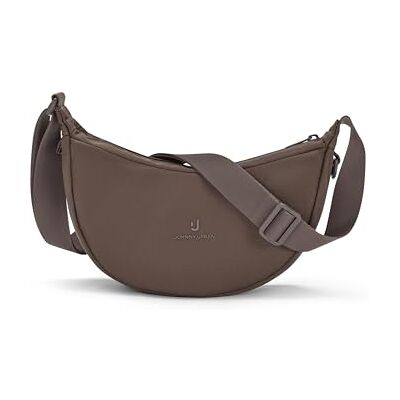 Johnny Urban Bolsa de tiracolo mulher homens Ally Half Moon Bag bolsa bolsa bolsa de cintura de meia lua meia bolsa redonda com alça ajustável repelente de água, Castanho, S Johnny Urban Bolsa de tiracolo mulher homens Ally Half Moon Bag bolsa bolsa bolsa de cintura de meia lua meia bolsa redonda com alça ajustável repelente de água, Castanho, S