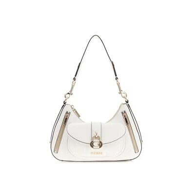 GUESS bolsa de ombro Jessa Shoulder Bag White creme GUESS bolsa de ombro Jessa Shoulder Bag White creme