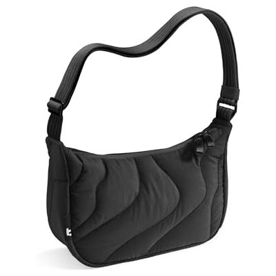 tomtoc 3,5 L Mala de mulher crossbody mala de tiracolo mulher uffer, bolsa de tiracolo mulher nylon acolchoado Crescent para telefone e artigos diários, bolsa com gancho de viagem com alça ajustável e bolsos internos tomtoc 3,5 L Mala de mulher crossbody mala de tiracolo mulher uffer, bolsa de tiracolo mulher nylon acolchoado Crescent para telefone e artigos diários, bolsa com gancho de viagem com alça ajustável e bolsos internos