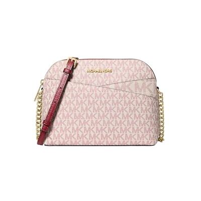 Michael Kors Mala de mão para mulher Jet Set Travel Medium Logo Dome Crossbody Bag Michael Kors Mala de mão para mulher Jet Set Travel Medium Logo Dome Crossbody Bag