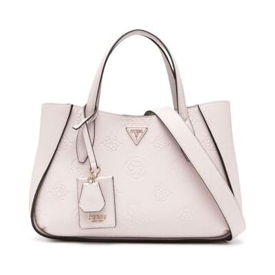 GUESS Keandra Girlfriend Satchel, bolsa com alça superior para mulher, tamanho único GUESS Keandra Girlfriend Satchel, bolsa com alça superior para mulher, tamanho único