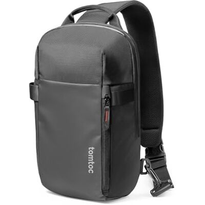 tomtoc Bolsa de ombro EDC Sling Bag para homem, bolsa cruzada e de peito para ciclismo, caminhada, viagens, trabalho, ginásio, férias, impermeável, anti-roubo, Preto, Moderno tomtoc Bolsa de ombro EDC Sling Bag para homem, bolsa cruzada e de peito para ciclismo, caminhada, viagens, trabalho, ginásio, férias, impermeável, anti-roubo, Preto, Moderno