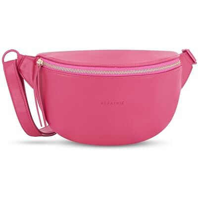 Expatrié Bolsa de cintura mulher Alice Small bolsa canguru de couro vegan para festivais, viagens e todos os dias bolsa de cintura elegante repelente de água, rosa, Malas de ombro Expatrié Bolsa de cintura mulher Alice Small bolsa canguru de couro vegan para festivais, viagens e todos os dias bolsa de cintura elegante repelente de água, rosa, Malas de ombro