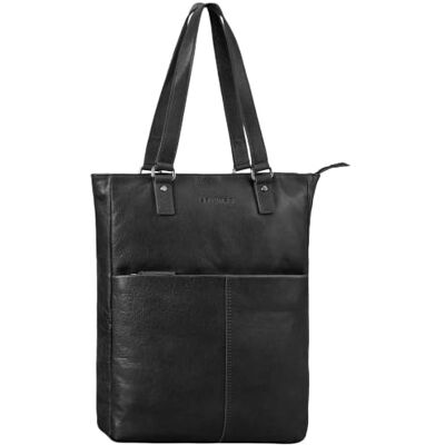 STILORD "Lund Mala de tiracolo mulher elegante Tote Bag com compartimento para tablet, design vintage para mulheres com estilo Cor: preto STILORD "Lund Mala de tiracolo mulher elegante Tote Bag com compartimento para tablet, design vintage para mulheres com estilo Cor: preto
