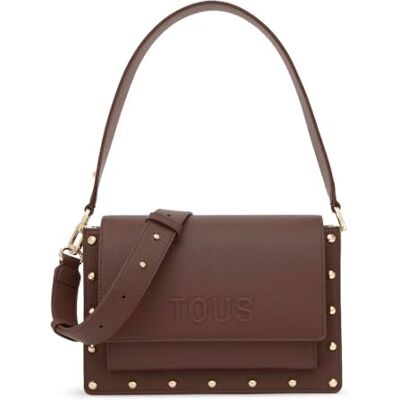 TOUS Bolsa de ombro média castanho Audree Studs TOUS Bolsa de ombro média castanho Audree Studs