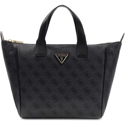 GUESS bolsa de ombro Follie Small Tote Bag Coal logótipo cinzento escuro GUESS bolsa de ombro Follie Small Tote Bag Coal logótipo cinzento escuro