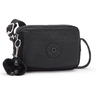 Kipling Abanu Mala de ombro pequena, preto e azul marinho:, Tamanho único Kipling Abanu Mala de ombro pequena, preto e azul marinho:, Tamanho único