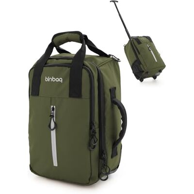 HAUPTSTADTKOFFER Blnbag M7 Trolley de cabine 40 × 20 × 25 cm impermeável, mala de mão leve 20 L para voos da Ryanair, mala de avião 2 rodas e compartimento acolchoado para portátil, cor verde escuro HAUPTSTADTKOFFER Blnbag M7 Trolley de cabine 40 × 20 × 25 cm impermeável, mala de mão leve 20 L para voos da Ryanair, mala de avião 2 rodas e compartimento acolchoado para portátil, cor verde escuro