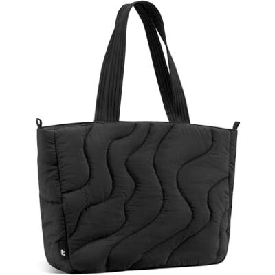 tomtoc Bolsa de mulher grande, 10 l Puffer Tote Bag para MacBook de 13 a 14 polegadas, leve de ombro e de mão, bolsa com computador portátil para universidade, shoppers, compras, trabalho, viagens e uso diário tomtoc Bolsa de mulher grande, 10 l Puffer Tote Bag para MacBook de 13 a 14 polegadas, leve de ombro e de mão, bolsa com computador portátil para universidade, shoppers, compras, trabalho, viagens e uso diário
