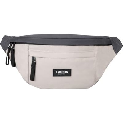 LARKSON Bolsa de cintura para mulher e homem Ole mala de tiracolo para festivais, viagens e desportos pequena bolsa de cintura repelente de água, Bege, Tamanho único LARKSON Bolsa de cintura para mulher e homem Ole mala de tiracolo para festivais, viagens e desportos pequena bolsa de cintura repelente de água, Bege, Tamanho único