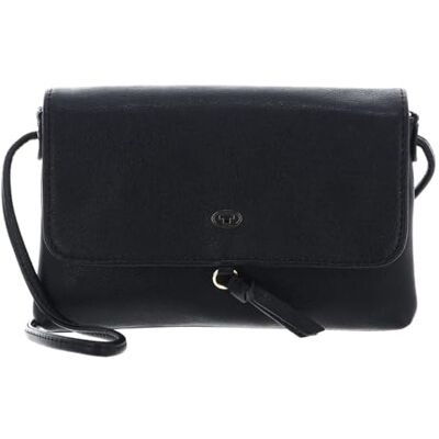 Tom Tailor Mala de ombro lua para mulher, tamanho pequeno, com aba, cor preta Tom Tailor Mala de ombro lua para mulher, tamanho pequeno, com aba, cor preta