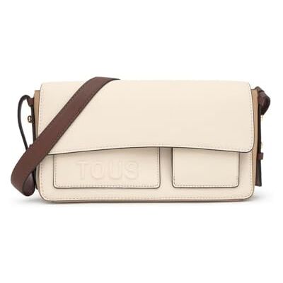 TOUS Bolsa de ombro média bege castanho Back to Basics TOUS Bolsa de ombro média bege castanho Back to Basics