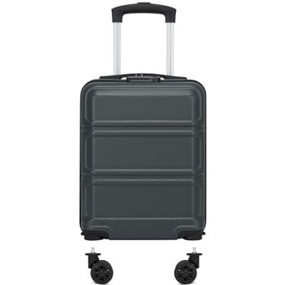 Kono Mala de cabine 40 x 30 x 20 cm com rodas desmontáveis mala rígida ABS PC, bagagem de mão adequada para a maioria das companhias aéreas (cinzento) Kono Mala de cabine 40 x 30 x 20 cm com rodas desmontáveis mala rígida ABS PC, bagagem de mão adequada para a maioria das companhias aéreas (cinzento)