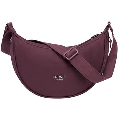 LARKSON Bolsa Tiracolo Mulher Solveig Bolsa de Cintura Meia Lua Bolsa de Lazer de Moda para Viagens, Trabalho Grandes Compartimentos Alça Ajustável, Baga, Mínimo LARKSON Bolsa Tiracolo Mulher Solveig Bolsa de Cintura Meia Lua Bolsa de Lazer de Moda para Viagens, Trabalho Grandes Compartimentos Alça Ajustável, Baga, Mínimo