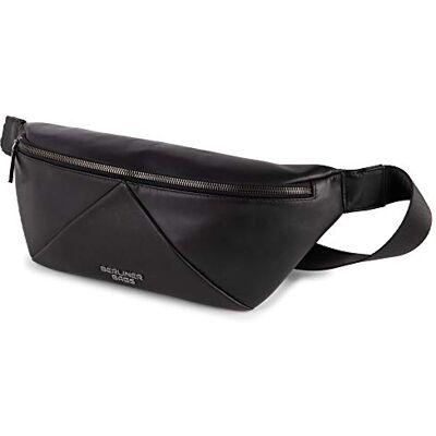 Berliner Bags Bolsa de cintura Feline de pele, bolsa cruzada tiracolo ajustável Negro Cuero de Grano Completo, 100% Auténtico, Hebilla Metálica, Bolsillo Trasero con Cremallera, Forro de Algodón Suave Berliner Bags Bolsa de cintura Feline de pele, bolsa cruzada tiracolo ajustável Negro Cuero de Grano Completo, 100% Auténtico, Hebilla Metálica, Bolsillo Trasero con Cremallera, Forro de Algodón Suave