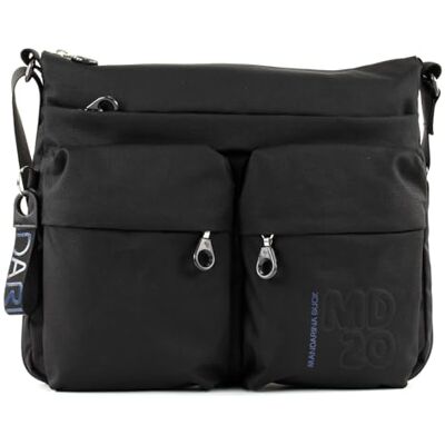 Mandarina Duck Porta-fólio de couro macio, carteira para mulher, 32 x 28 x 10 (L x H x W), Preto Mandarina Duck Porta-fólio de couro macio, carteira para mulher, 32 x 28 x 10 (L x H x W), Preto