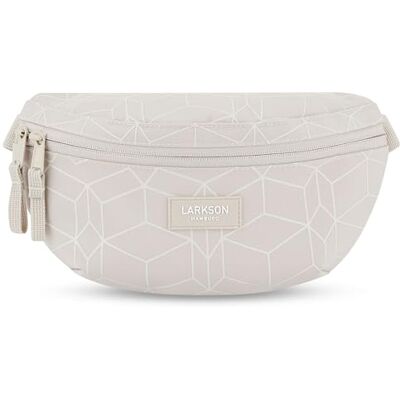 LARKSON Bolsa de cintura para mulher e homem bege Finn bolsa de tiracolo para festivais, viagens e desportos pequena bolsa de cintura repelente de água LARKSON Bolsa de cintura para mulher e homem bege Finn bolsa de tiracolo para festivais, viagens e desportos pequena bolsa de cintura repelente de água